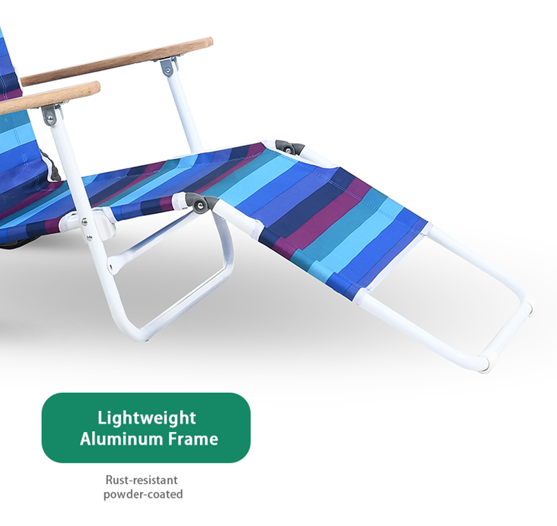 Outdoor Foldable Backpack Portable Modern Leisure Folding Oxford Portable Beach Chair Trolley