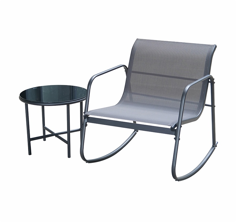 2-Piece Steel Outdoor Balcony Table and Chair Bistro Set SF1604