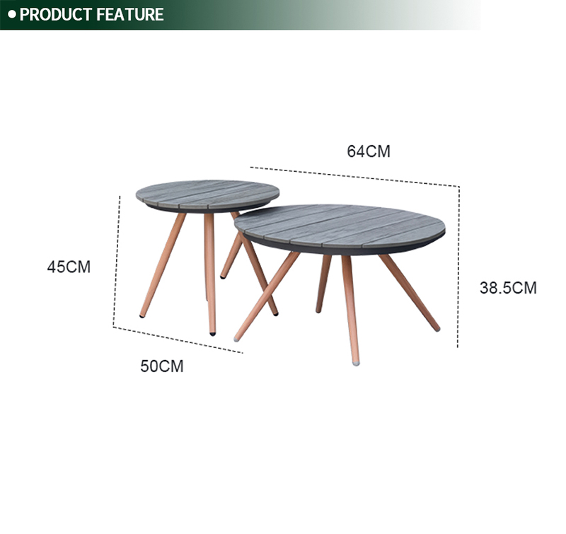 5-Piece Outdoor Sofa Set with Durable Aluminum Frame, Olefin Fabric Cushions & Polywood Table Top