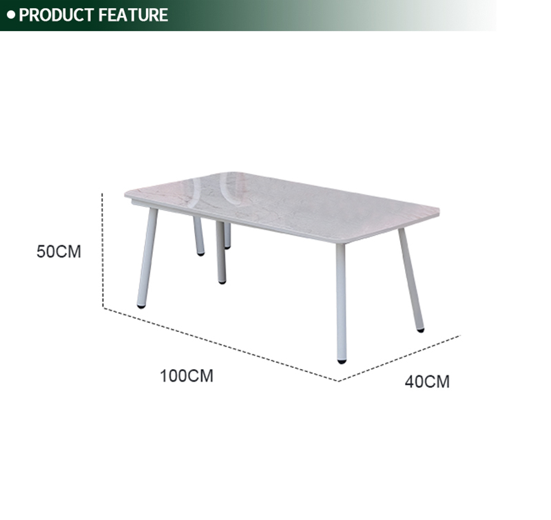 4-Piece Outdoor Conversation Set with Aluminum Frame & Eco-Friendly Recycled Fabric