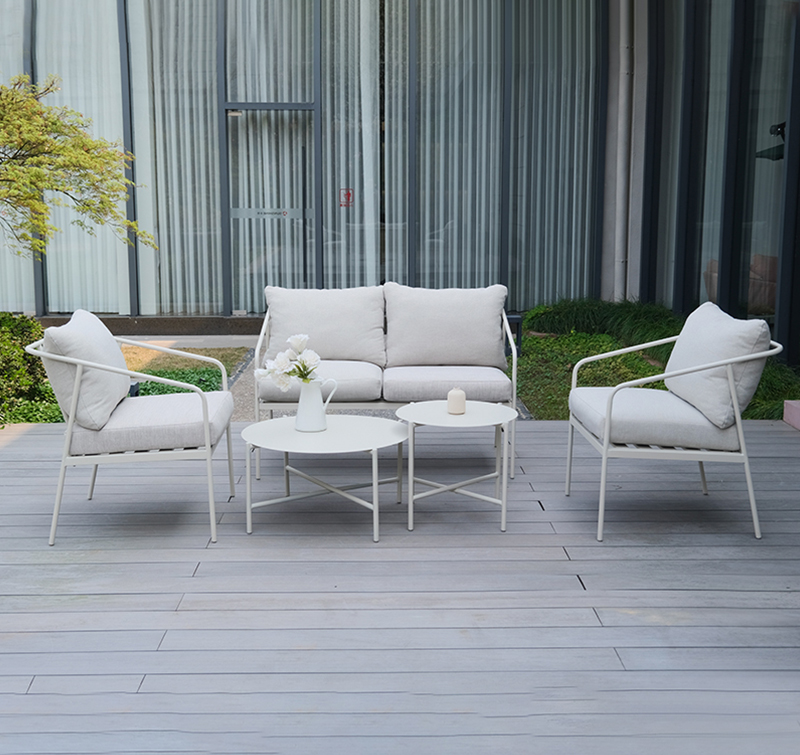 5-Piece Outdoor Sofa Set Living Room Set with Durable Olefin Fabric
