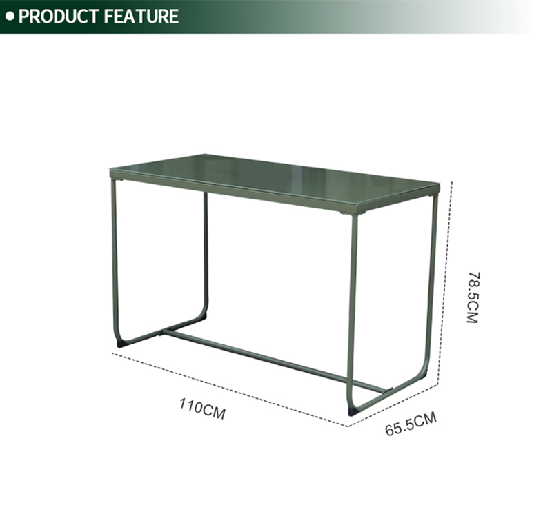 4-Piece Outdoor Conversation Set Including Tempered Glass Top Table