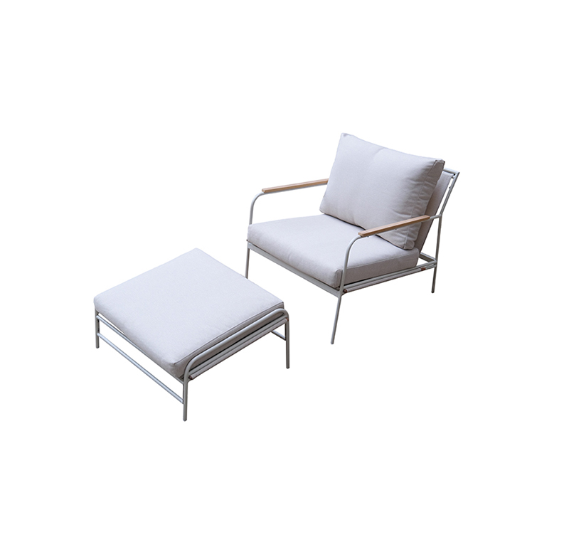 Luxury 5-Piece Patio Sofa Set with Olefin Fabric, Steel Frame & Coffee Table