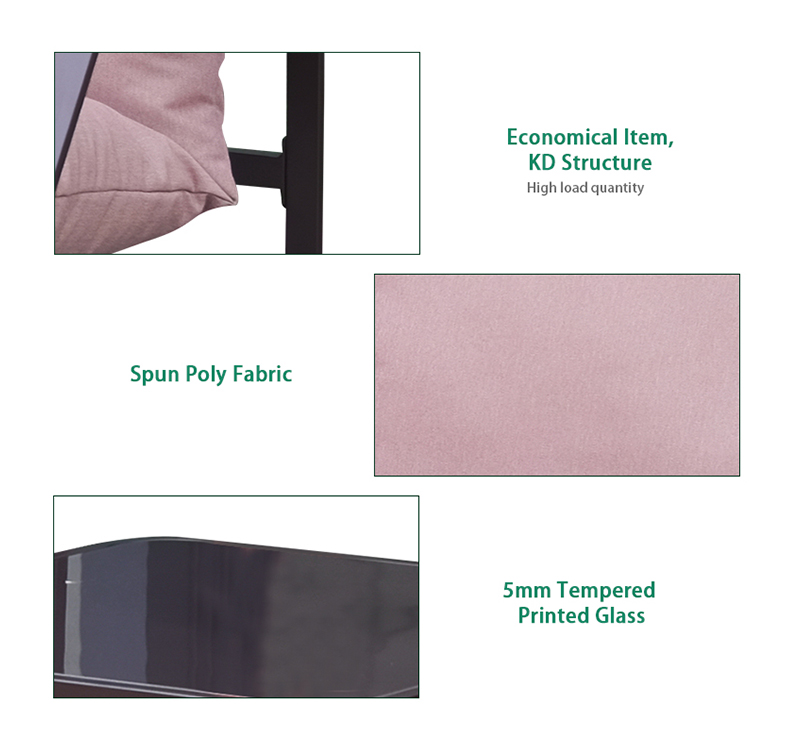 4-Piece Outdoor Sofa Set with Spun Poly Fabric and Steel Frame – Ideal for Patio Seating