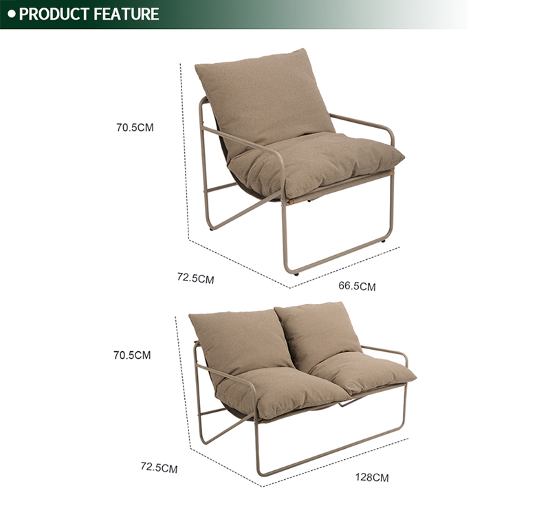 5-Piece Modular Seating Group with Recycled SDP Fabric and Sturdy Steel Plate Table Tops
