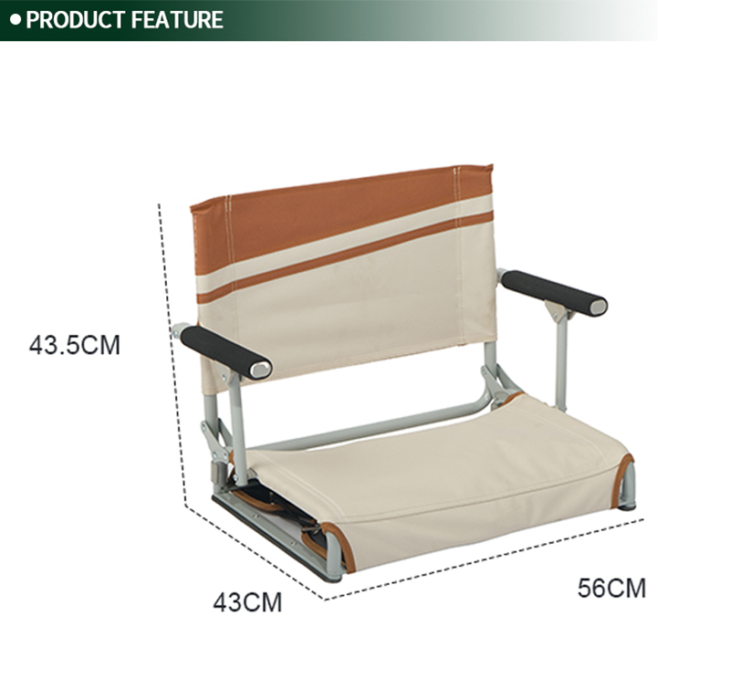 Hard Arm Stadium Seat – Padded Comfort and Durable All-Weather Design