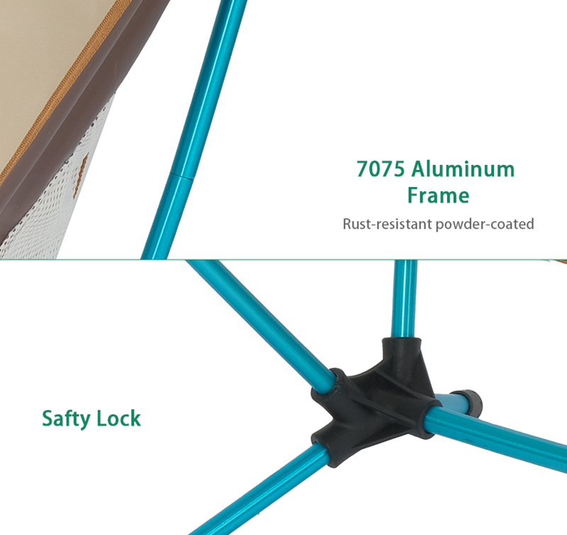 Ultralight Folding Camping Chair with Breathable Mesh & Powder-Coated Steel Frame