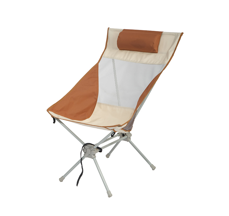 Lightweight Foldable Camping Chair with Breathable Mesh Design
