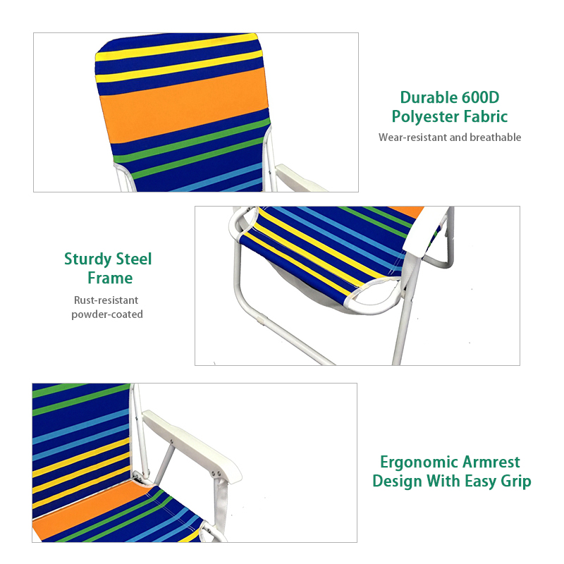 Sunshine Outdoor Folding Camping Leisure Chair Foldable Beach Chairs