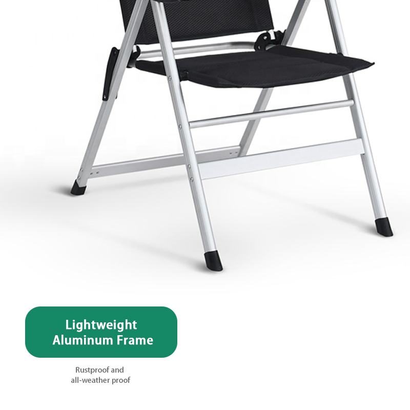 Luxury Aluminum Lightweight 5 Position Adjustable Folding Camping Beach Chair