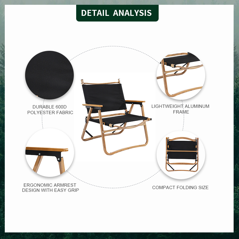 600D Oxford Outdoor Bench Handle Foldable Beach Camping Fishing Chair