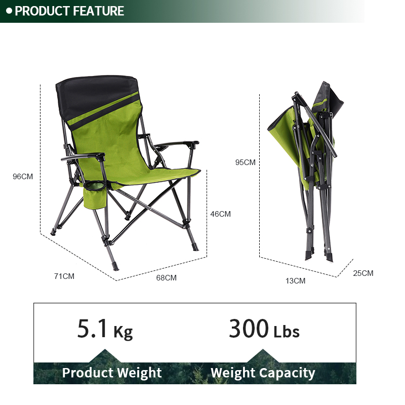 Outdoor Folding Portable Leisure Beach Armchair Raft Fishing Chair