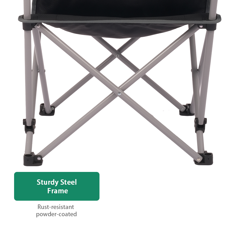 Oversize Padded Moon Leisure Portable Stable Comfortable Folding Chair for Camping