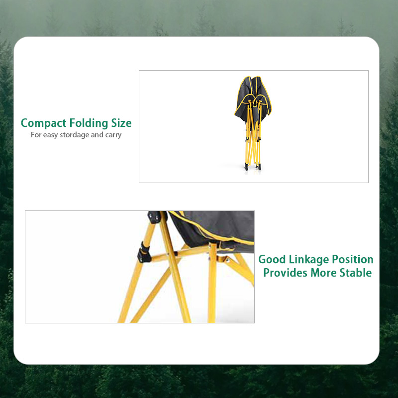 Comfortable Oversized Portable Compact Folding Chair Beach Camping Chair with Carry Bag