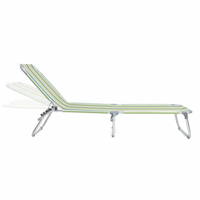 Portable Lightweight Folding Beach Sun Loungers Chaise Chair Bed